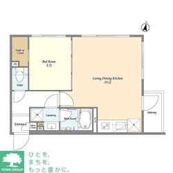 ウェルスクエア初台の物件間取画像